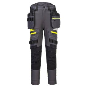 DX4 Pantalon à poche de holster détachable pour femmes Gris Métal - Portwest