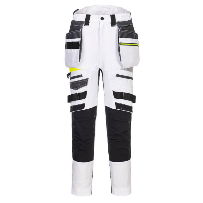 DX4 Pantalon à poche de holster détachable pour femmes Blanc - Portwest