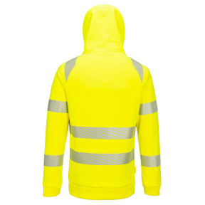 DX4 Hi-Vis 1/4 Zip Hoodie Jaune/Noir - Portwest