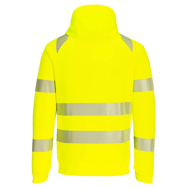 DX4 - Hoodie met rits Hoge Zichtbaarheid Geel/Zwart - Portwest