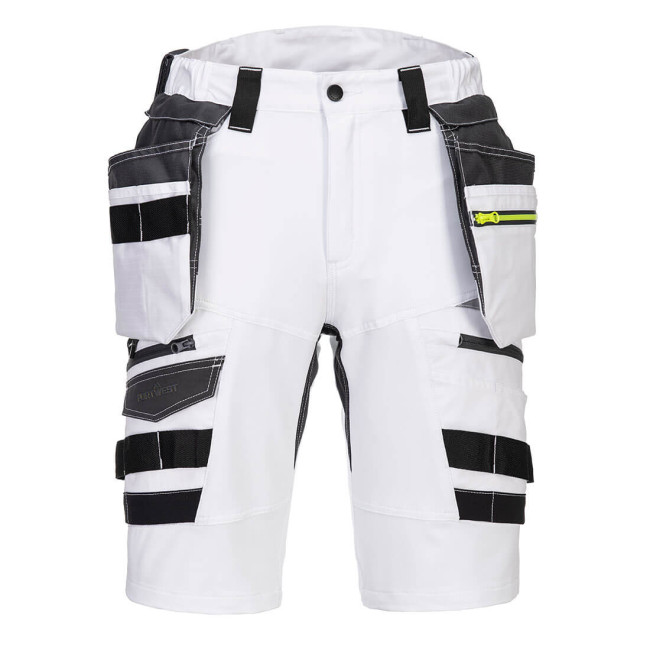 Bermuda met Afneembare Holster DX4 Wit - Portwest