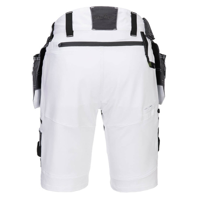 Bermuda Holster Amovibles DX4 Blanc - Portwest