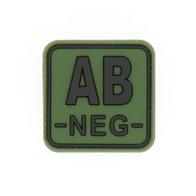 Patch carré groupe sanguin AB- Vert OD - JTG