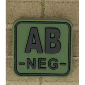 Patch carré groupe sanguin AB- Vert OD - JTG