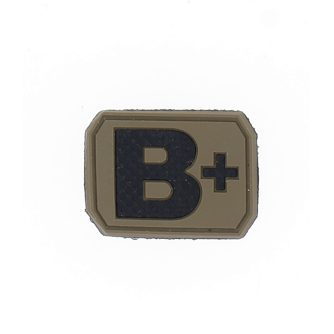 3D Blutgruppen-Patch B+ Coyote - Miltec