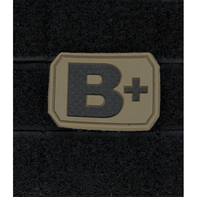 3D Blutgruppen-Patch B+ Coyote - Miltec
