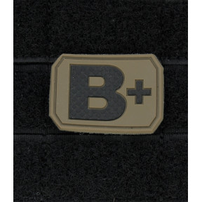 Patch 3D de groupe sanguin B+ Coyote - Miltec