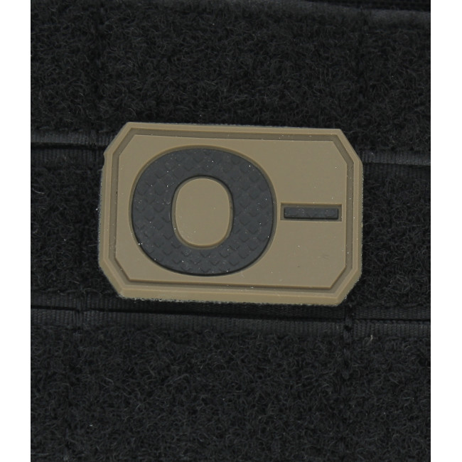 Patch 3D de groupe sanguin O- Coyote - Miltec