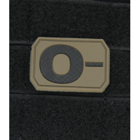 Patch 3D de groupe sanguin O- Coyote - Miltec
