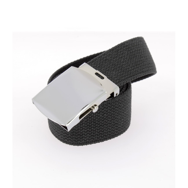 Ceinture toile noire 38mm - Miltec