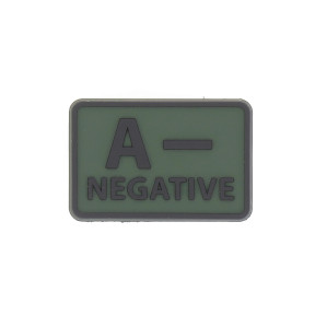 Set van 2 bloedgroep A- patches Groen OD - Helikon