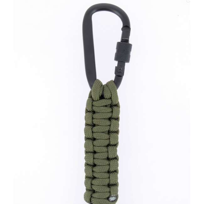 Porte-clés en paracorde vert od avec décapsuleur - A10 Equipment