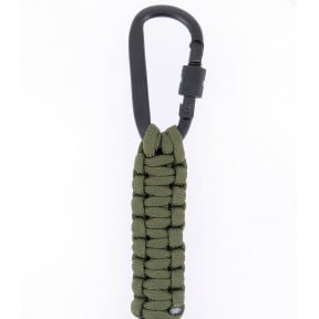 Breloczek z paracordu zielony od z otwieraczem - A10 Equipment