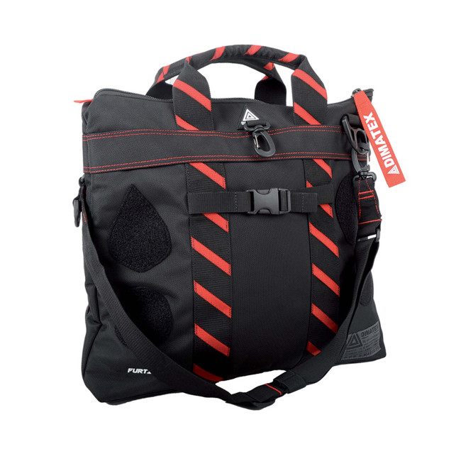 Torba na kask FURTIF nowej generacji Czarny/Czerwony - Dimatex