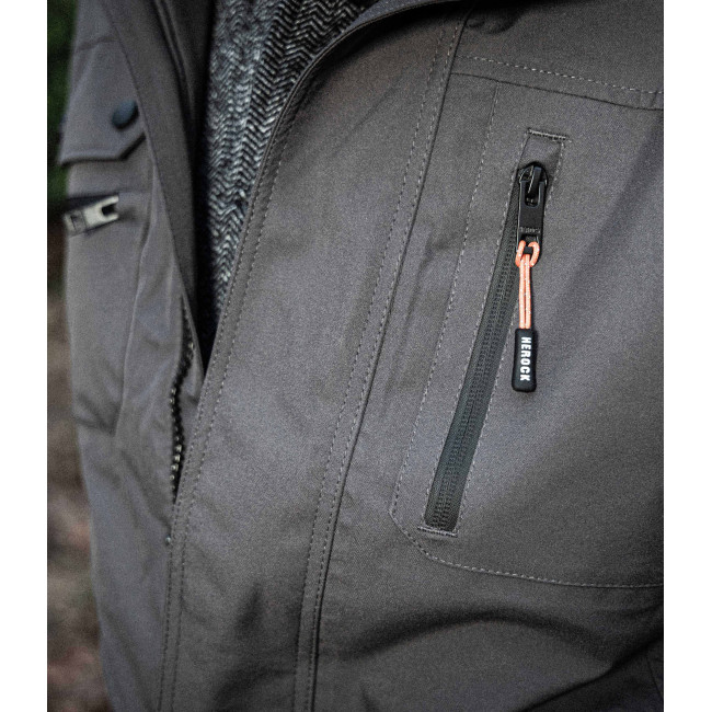 Wasserdichte Arbeitsjacke mit vielen Taschen Persia Grau - Herock