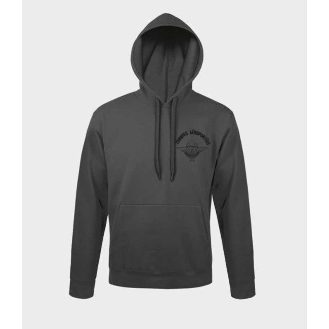 Sweatshirt mit Luftlandetruppen-Herzlogo - Anthrazitgrau - Army Design by Summit Outdoor