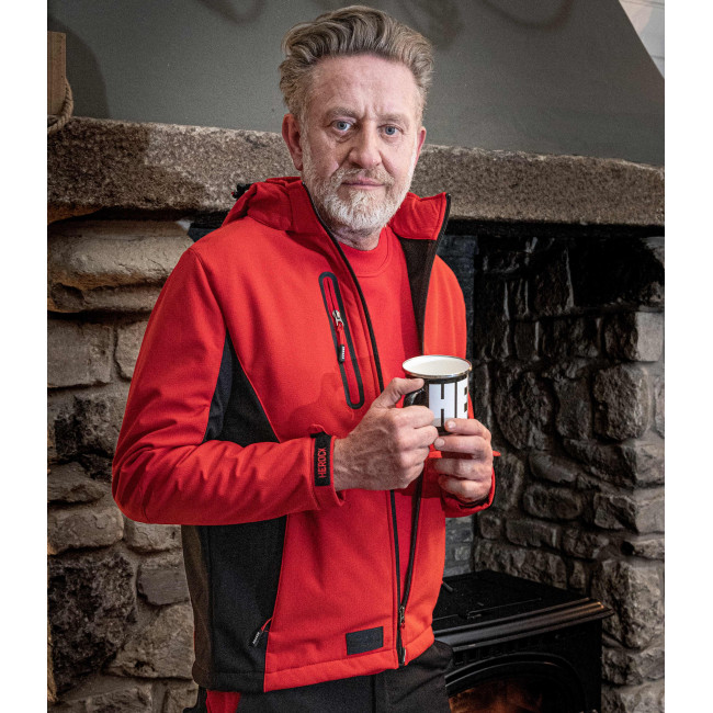 Softshell vest Trystan rood - Herock