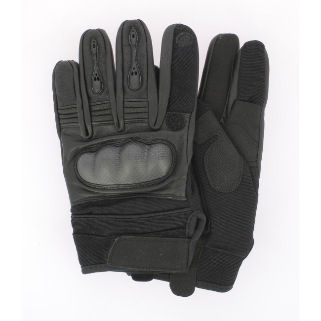 Gants Tactical GEN.II cuir Noir - Miltec