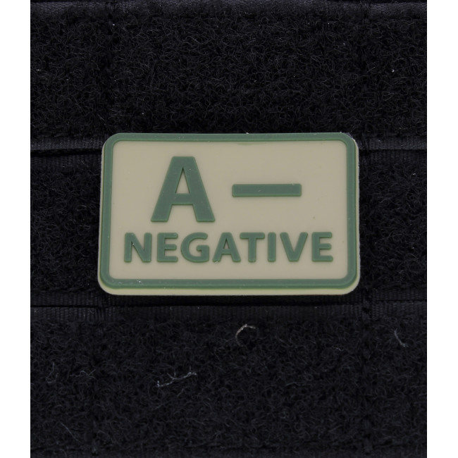 Lot de 2 patchs de groupe sanguin A- Coyote - Helikon