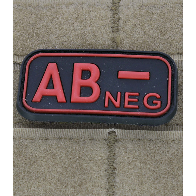 Patch groupe sanguin AB- Rouge - JTG