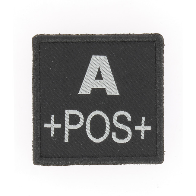 Blutgruppen-Patch A+ Schwarz - A10 Equipment