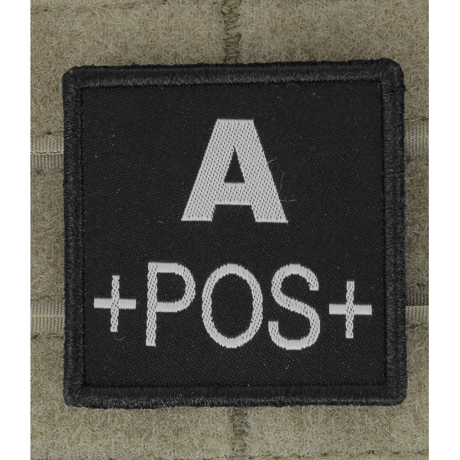 Patch A+ de groupe sanguin Noir- A10 Equipment