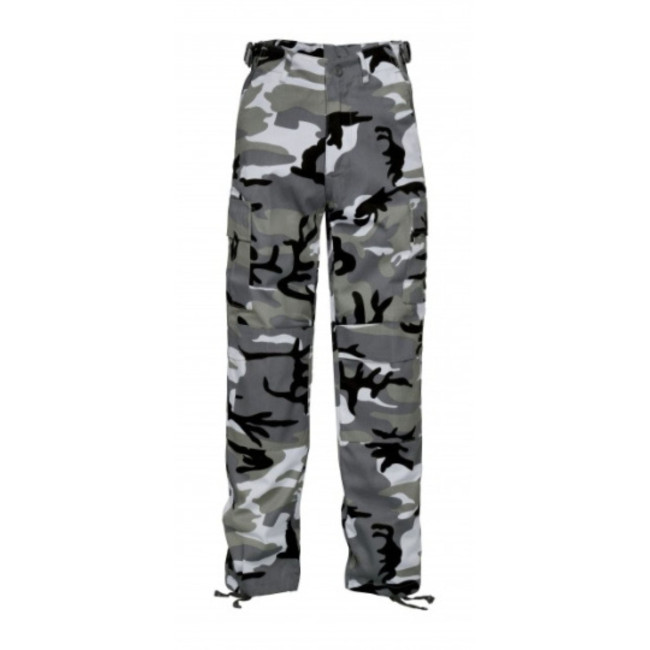 Spodnie BDU dziecięce Camo szary miejski - Idaho