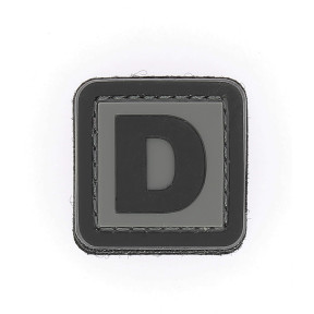 Naszywka 3D PVC litera D - 101 Inc