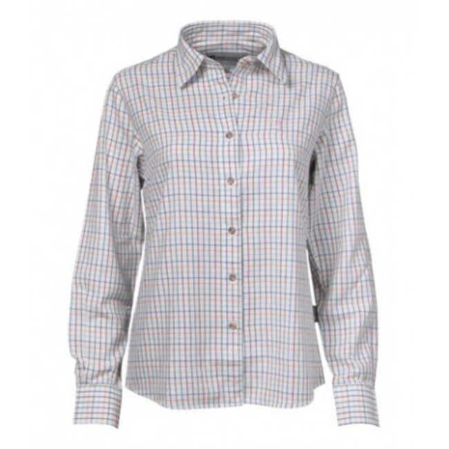 Dames blouse met kleine ruitjes Oker - Percussion