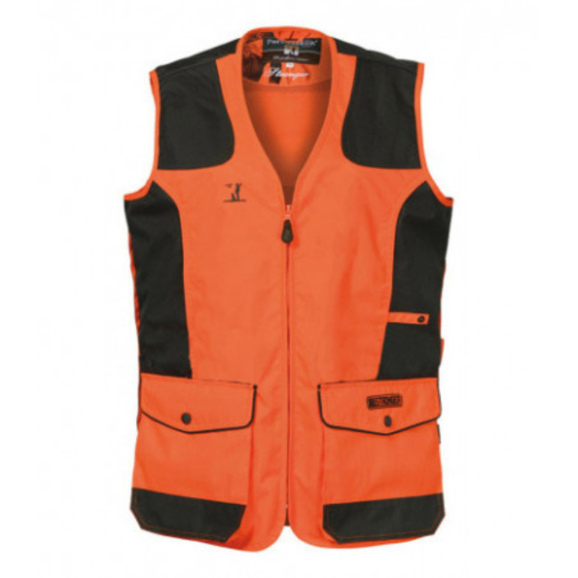 Gilet de traque enfant Kaki / Orange - Percussion