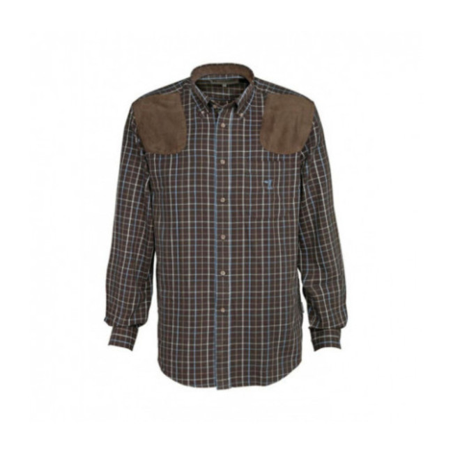 Chemise chasse Sologne Marron - Percussion