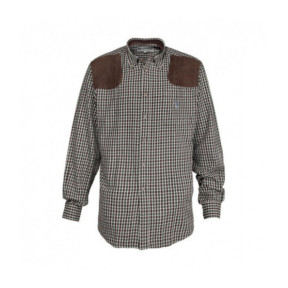 Jachtoverhemd Sologne Bruin / Groen - Percussion