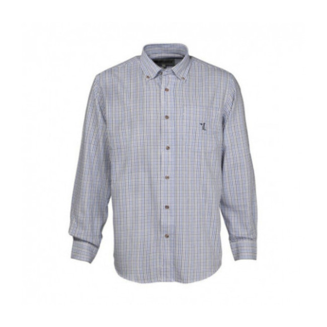 Chemise à petits carreaux Bleu - Percussion