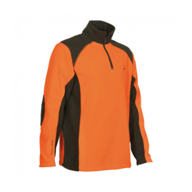 Fleece-Poloshirt Orange - Percussion