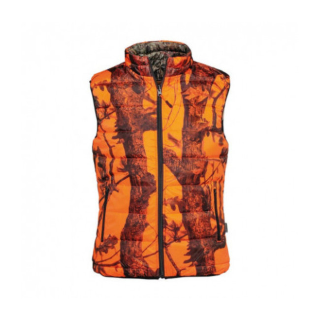 Dwustronna kamizelka myśliwska Warm Ghostcamo Blaze&Black / Forest Evo - Percussion