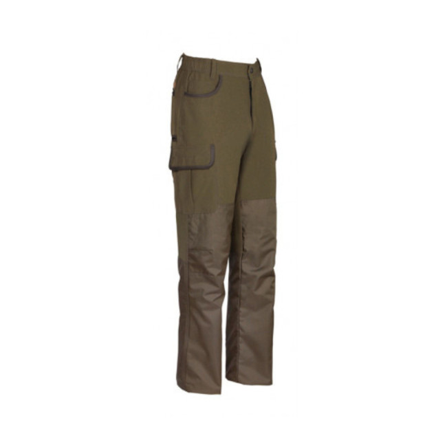 Verstevigde pantalon hyper stretch Savane Kaki - Percussion