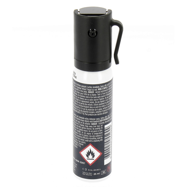 Aérosol lacrymogène anti-agression gel poivre 25 mL - A10 Equipment