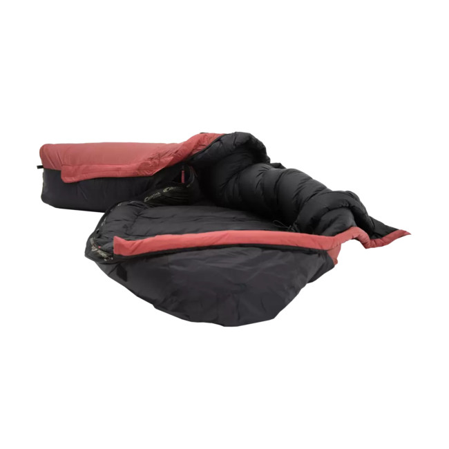Slaapzak D 1200x speciaal extreme kou Rood/Zwart - Carinthia