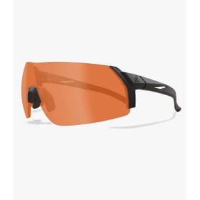 Lunettes balistiques Urgent Fury avec monture noire et verres oranges - Edge Tactical
