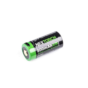 Batterie rechargeable 16340 3.6V 800 mAh avec port USB type-C - Nextorch