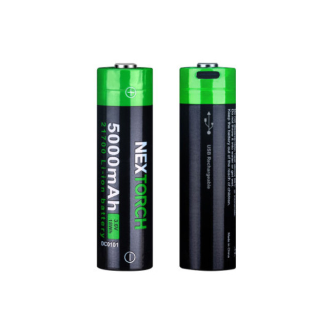Akumulator 21700 3.6V 5000 mAh z portem USB type-C - Nextorch