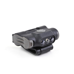 Clip-Befestigungslampe UL12 mit weißer und roter Beleuchtung + rot/blauem Stroboskop 17 Lumen - Nextorch