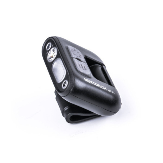 Lampe rechargeable fixation clip UT31 éclairage blanc et rouge + strobe rouge/bleu 220 lumens - Nextorch