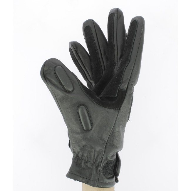 Gants d'intervention cuir Noir - CityGuard