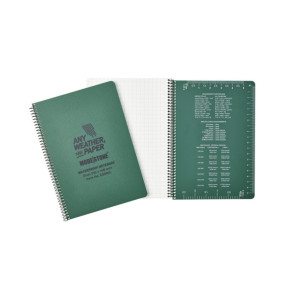 Carnet tout-temps 100 pages 148 x 210 cm vert olive - Modestone