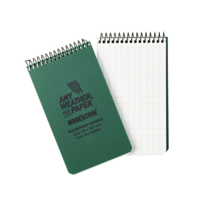 Carnet tout-temps 100 pages 76 x 130 cm vert olive - Modestone