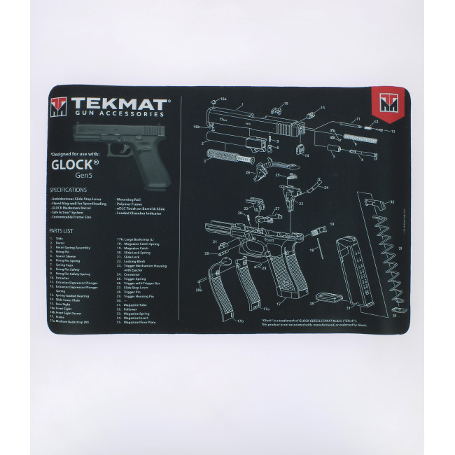 Tapis de démontage pour glock gen5 - Tekmat