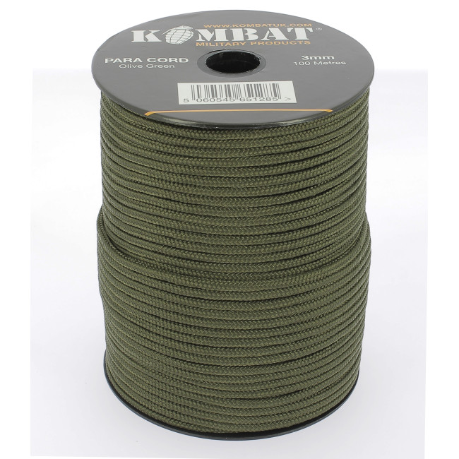 Rouleau de corde 100m - Vert OD - Kombat Tactical