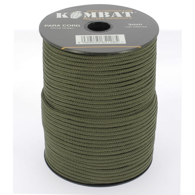 Rouleau de corde 100m - Vert OD - Kombat Tactical