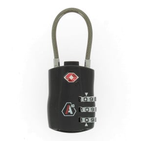 Cadenas à code TSA noir - A10 Equipment